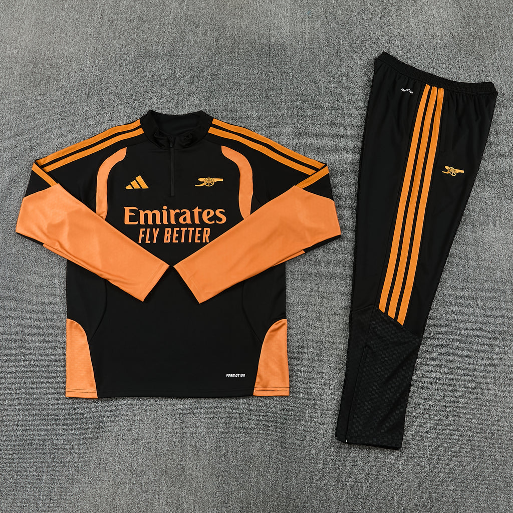 Kids Tracksuit 26/27 - Black and Orange