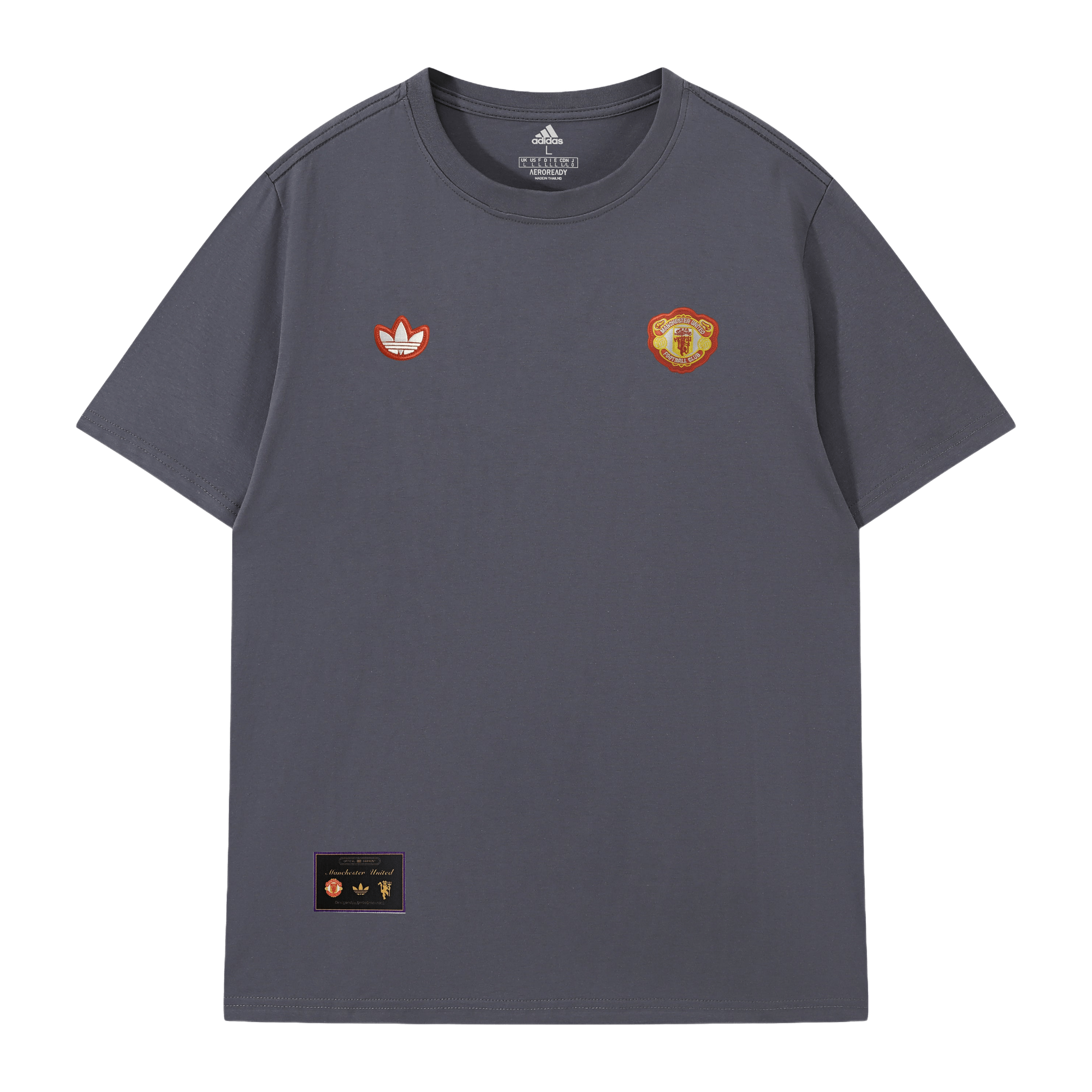 [Charcoal] T-Shirt - Red