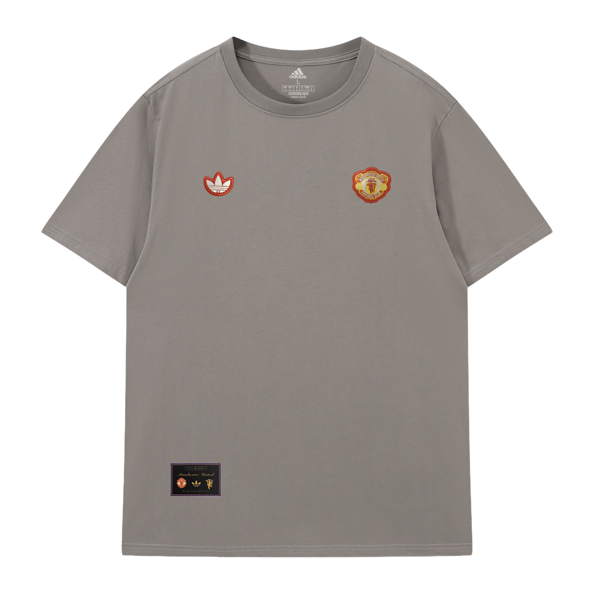 [Concrete Grey] T-Shirt - Red