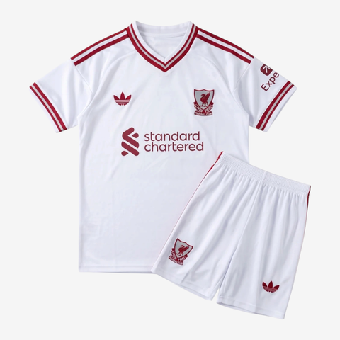 [White Shorts] Away 26/27 Kids Shirt Kit shorts